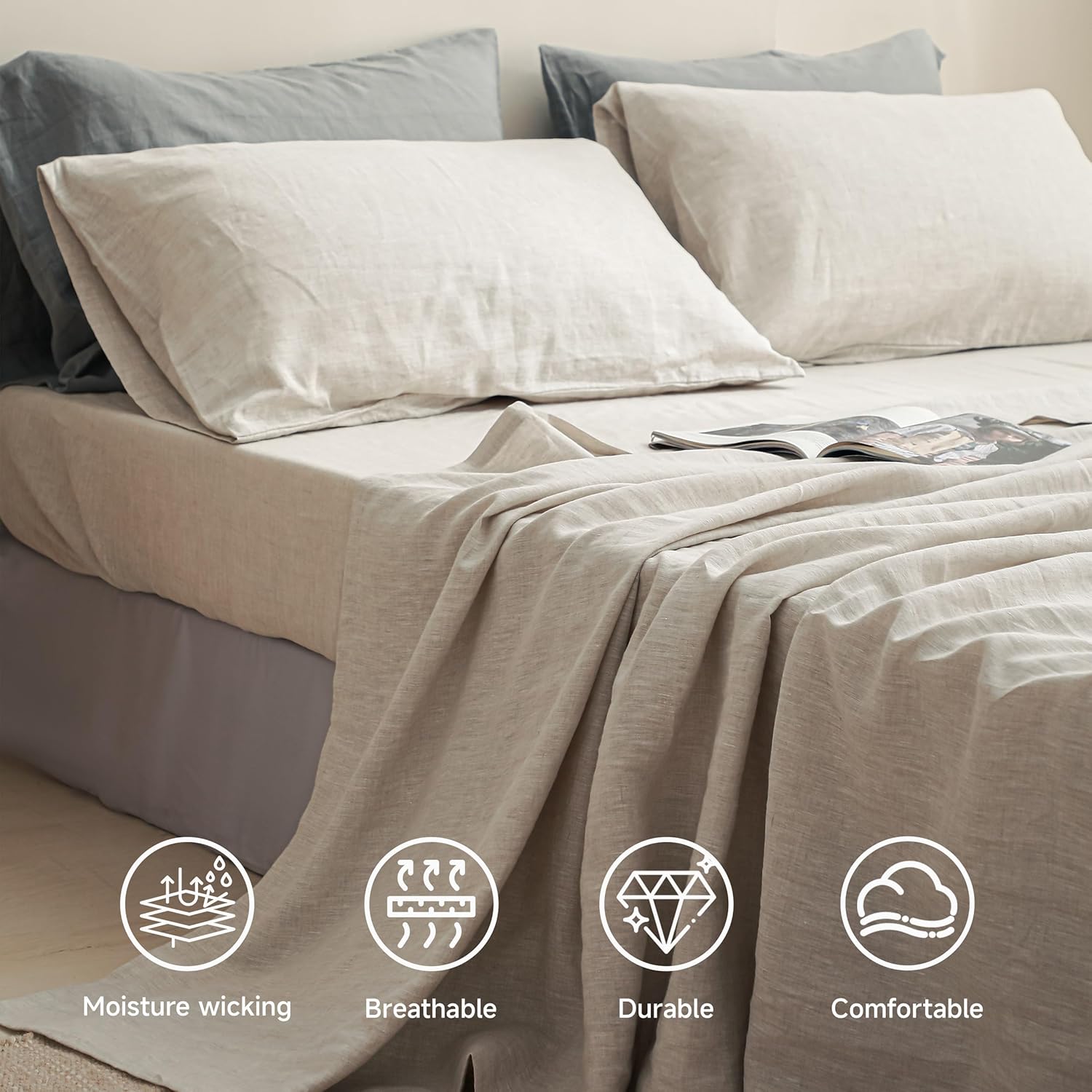 OEKO-TEX® 100% Linen Bedsheets