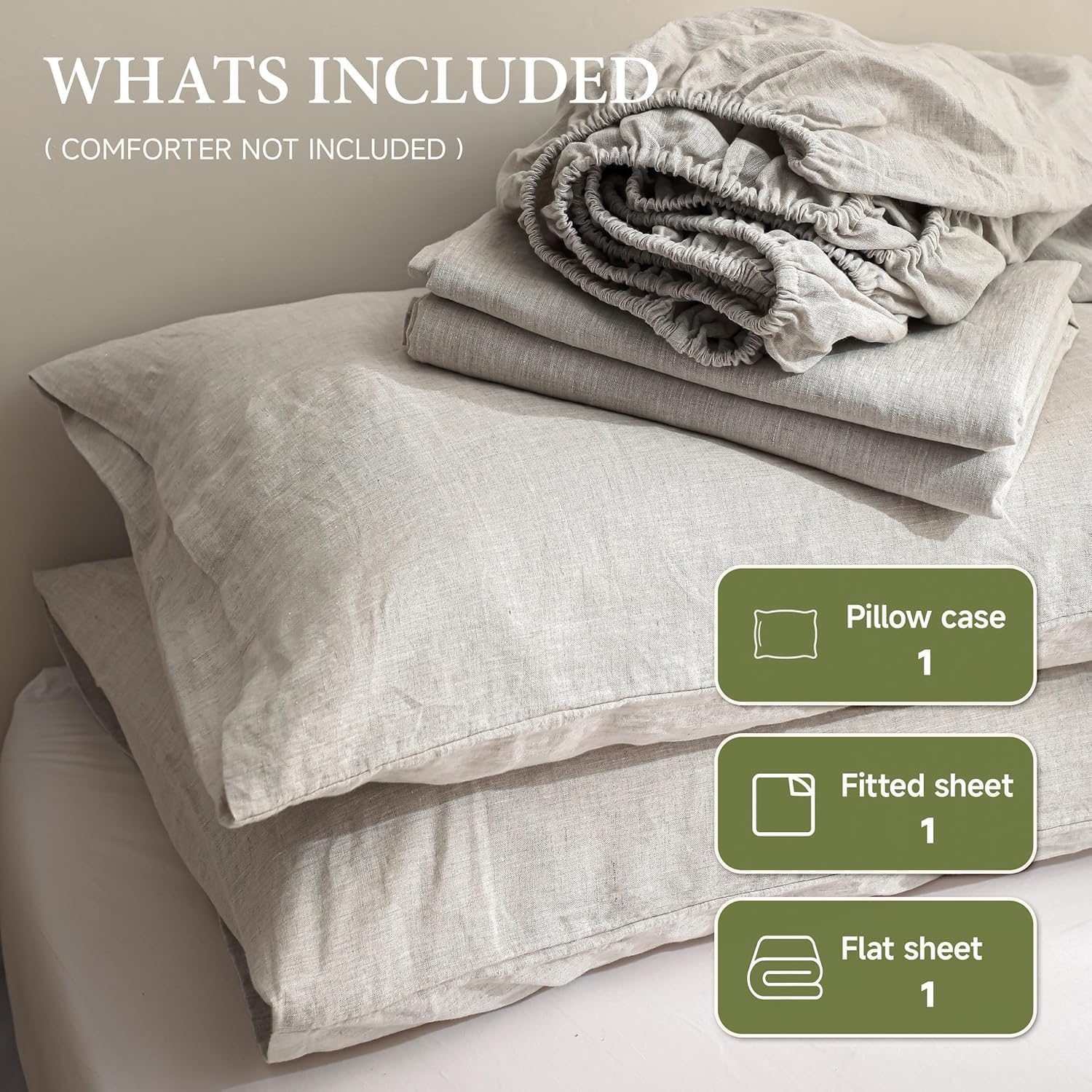 OEKO-TEX® 100% Linen Bedsheets